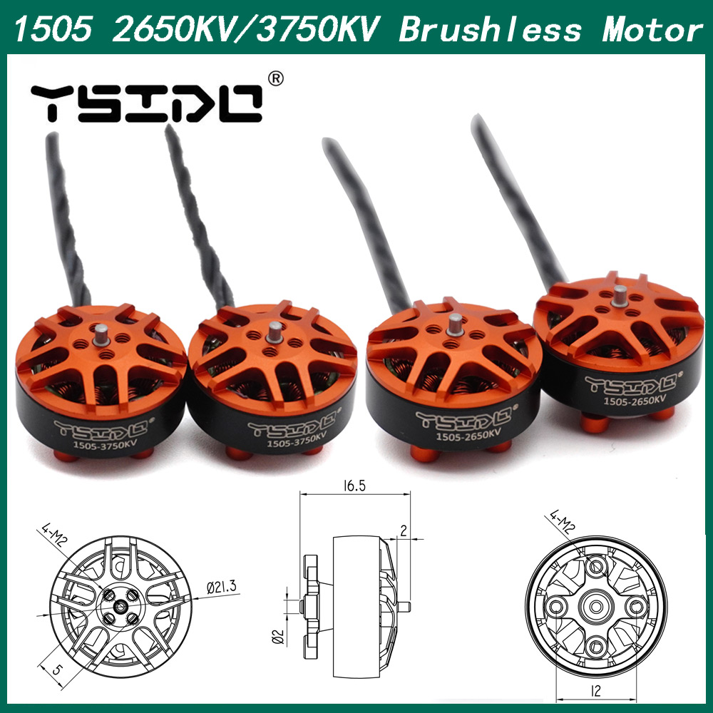 Drone Compass - 4 Uds YSIDO 1505 2650KV 3750KV